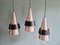 Scandinavian Corona Suspensions by Jo Hammerborg for Fog & Mørup, 1960s, Set of 3 27