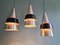 Scandinavian Corona Suspensions by Jo Hammerborg for Fog & Mørup, 1960s, Set of 3 4