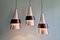 Scandinavian Corona Suspensions by Jo Hammerborg for Fog & Mørup, 1960s, Set of 3 23