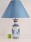 Antique Chinese Blue and White Vase Table Lamp with Guangxu Qilin Warrior Decor 2