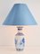 Antique Chinese Blue and White Vase Table Lamp with Guangxu Qilin Warrior Decor 1