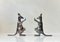 Kangaroo Bookends in Silver Plated Brass, 1970s, Set of 2, Image 1