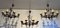 Gothic Wrought Iron Chandelier, 1950s 12