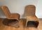 Curved Rattan Chairs, 1970s, Set of 4 3