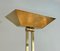 Brass Parquet Floor Lamp on Travertine Base, 1970s 7