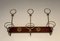 Mahogany and Brass Wall Rack, 1940s 11