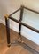 Lacquered Aluminum and Gilt Metal Console Table by Pierre Vandel, 1970s 4