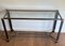 Lacquered Aluminum and Gilt Metal Console Table by Pierre Vandel, 1970s 12