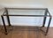 Lacquered Aluminum and Gilt Metal Console Table by Pierre Vandel, 1970s, Image 12