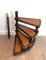 Mahogany, Leather and Brass Library Stepladder, 1940s 8