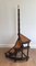 Mahogany, Leather and Brass Library Stepladder, 1940s 2