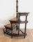 Mahogany, Leather and Brass Library Stepladder, 1940s 9