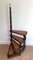 Mahogany, Leather and Brass Library Stepladder, 1940s, Image 4