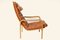 Easy Chair Marron en Cuir Vintage 4