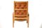 Easy Chair Marron en Cuir Vintage 5