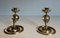 Cobras Candleholders in Chiseled Bronze, 1940s, Set of 2 1