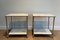 Silver Sofa Tables with with Carrara Marble Tops in the style of the House Jansen, Set of 2, Image 1