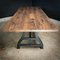 Industrial Dining Table in Rustic Oak 2