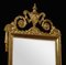 Espejo de pared de madera dorada estilo siglo XVIII, Imagen 1