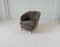 Art Deco Curved Sahara Lounge Chair in Shearling Sheepskin, Sweden, 1940s, Image 4