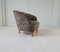 Art Deco Curved Sahara Lounge Chair in Shearling Sheepskin, Sweden, 1940s 9