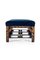 Large Chinoiserie Footstool in Velvet, Image 3