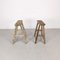 Tabourets Vintage en Bois, Set de 2 3