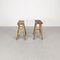 Tabourets Vintage en Bois, Set de 2 3