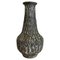 Brutalist Fat Lava Vase in Grey Ceramic attributed to Ilkra, Germany, 1970s 1