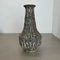 Brutalistische Fat Lava Vase aus Grauer Keramik, Ilkra zugeschrieben, Deutschland, 1970er 2