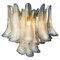 Lampadari a petalo bianchi in vetro di Murano, anni '90, set di 2, Immagine 16