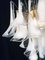 Lampadari a petalo bianchi in vetro di Murano, anni '90, set di 2, Immagine 15
