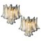 White Petal Chandeliers in Murano Glass, 1990s, Set of 2 1
