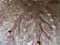 Lámpara de techo Pink Blossom de cristal de Murano, años 80, Imagen 7