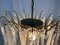Lámparas de araña de pétalos blancos de cristal de Murano, años 90. Juego de 3, Imagen 13