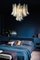 Lámparas de araña de pétalos blancos de cristal de Murano, años 90. Juego de 3, Imagen 8
