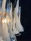 Lámparas de araña de pétalos blancos de cristal de Murano, años 90. Juego de 3, Imagen 14