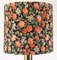 Mid-Century Brass-Colored Table Lamp in Floral 4