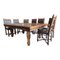 Tavolo e sedie in stile rinascimentale, set di 8, Immagine 1