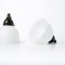 Small Vintage White Opal Glass Supastone Pendant Lights from Gec, 1930s, Set of 3 14