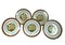 Model Chrysantheme Plates from Limoges, 1980s, Set of 5, Image 1
