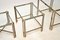 Vintage Italian Chrome & Brass Nesting Tables, 1970s, Set of 3 8