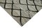 Alfombra kilim turca de tejido plano hecha a mano en gris, década de 2010, Imagen 6