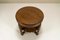 Amsterdamse School Round Side Table in Oak, Netherlands, 1930s 5