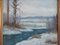 Scandinavian Artist, The Winter Brook, 1970s, Oil on Canvas, Framed 9