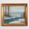 Artista scandinavo, The Winter Brook, anni '70, olio su tela, con cornice, Immagine 1