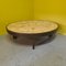 Oval Coffee Table with Ceramic Tiles and Wooden Base by Roger Capron, 1970s, Image 1