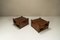 Nightstands in Walnut in the style of Luciano Frigerio by Luciano Frigerio, Italy, 1970s, Set of 2 5