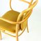 Bentwood Armchair with Gold Velvet by Josef Hoffmann for Ton, Former Czechoslovakia, 1930s 9