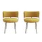 Bauhaus Style Chairs in Yellow Cotton, Set of 2 1